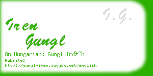 iren gungl business card